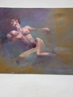 Original Abstract Nude Painting By Alex Hook Krioutchkov 2015